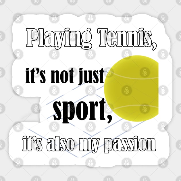 Tennis, ma passion Sticker by Fastprod